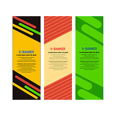 도형 템플릿 배너템플릿 세로배너 선 사람없음 현수막 배너세트 엑스배너 AI파일 배너 세로 세트 파일형식 벡터