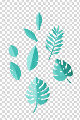 편집 편집이미지 종이 나뭇잎 사람없음 초록색 페이퍼아트 PNG 편집소스 컬러 잎 파일형식
