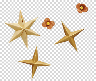 편집 편집이미지 꽃 별 종이 사람없음 페이퍼아트 PNG 종이꽃 편집소스 자연요소 식물 파일형식