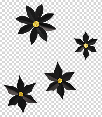 편집 편집이미지 꽃 종이 사람없음 검은색 페이퍼아트 PNG 종이꽃 편집소스 식물 컬러 파일형식