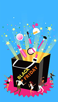 전신 여자 남자 별 일러스트 여러명 성인 쇼핑 쇼핑백 세일 검은색 화장품 립스틱 볼터치 향수 마스카라 매니큐어 아이섀도 메이크업브러쉬 블랙프라이데이 국내일러스트 AI파일 자연요소 컬러 다수 가방 데이이벤트 사람 화장 뷰티 붓 파일형식 벡터