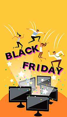 전신 여자 남자 별 일러스트 여러명 성인 쇼핑 세일 모니터 점프 검은색 꽃가루 블랙프라이데이 국내일러스트 AI파일 자연요소 컬러 다수 모션 데이이벤트 사람 컴퓨터 가루 파일형식 벡터