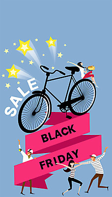 전신 여자 남자 별 리본 일러스트 여러명 성인 쇼핑 세일 자전거 검은색 블랙프라이데이 국내일러스트 AI파일 자연요소 컬러 다수 데이이벤트 사람 바이크 파일형식 벡터