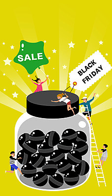 전신 여자 남자 별 어린이 일러스트 사다리 사탕 여러명 쇼핑 세일 검은색 풍선 블랙프라이데이 국내일러스트 AI파일 자연요소 컬러 다수 데이이벤트 디저트 사람 도구 파일형식 벡터