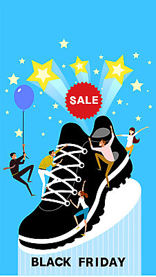전신 여자 남자 별 운동화 신발 일러스트 여러명 성인 쇼핑 세일 검은색 풍선 블랙프라이데이 국내일러스트 AI파일 자연요소 컬러 다수 데이이벤트 사람 파일형식 벡터