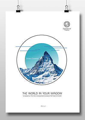 도형 편집이미지 창문 산 프레임 집게 틀 사람없음 눈 원형 겨울산 이미지편집 AI파일 자연요소 겨울 날씨 파일형식 벡터