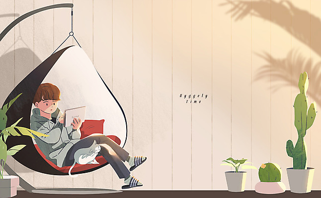 전신 PSD 남자 의자 일러스트 휴식 선인장 그림자 한명 들기 성인 태블릿 고양이 안식처 휘게라이프 안락 국내일러스트 식물 1 라이프스타일 가구 컨셉 포유류 모션 사람 전자제품 스마트기기 반려동물 파일형식