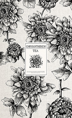 PSD 꽃 패턴 일러스트 국화 사람없음 차 스케치 국화차 국내일러스트 식물 음료 무늬 미술 차_음료 파일형식