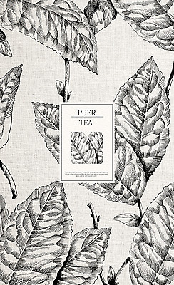 PSD 패턴 일러스트 나뭇잎 사람없음 차 스케치 보이차 국내일러스트 음료 잎 무늬 미술 차_음료 파일형식