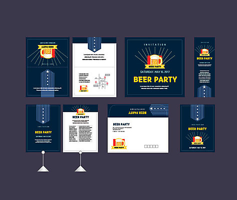 템플릿 배너템플릿 맥주 이벤트 사람없음 세트 파티 현수막 전단 엽서 초대장 맥주잔 약도 맥주축제 소봉투 행사세트 행사템플릿 AI파일 배너 지도 술잔 편지봉투 카드_감사 주류 축제 편지 홍보물 파일형식 벡터
