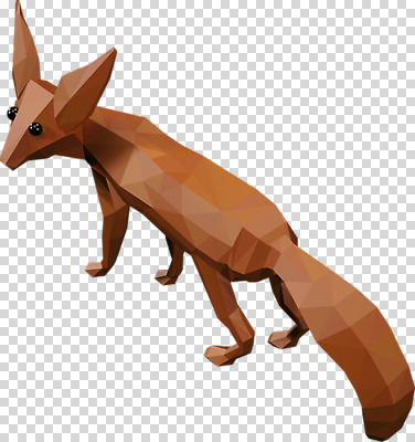 편집이미지 한마리 사람없음 3D소스 3D 디지털합성 여우 PNG 1 포유류 파일형식