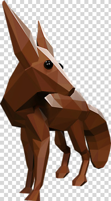 편집이미지 한마리 사람없음 3D소스 3D 디지털합성 여우 PNG 1 포유류 파일형식