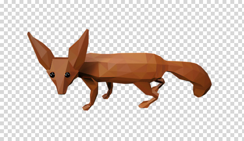 편집이미지 한마리 사람없음 3D소스 3D 디지털합성 여우 PNG 1 포유류 파일형식