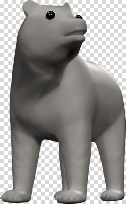 편집이미지 한마리 곰 사람없음 3D소스 3D 디지털합성 PNG 동물 1 포유류 파일형식