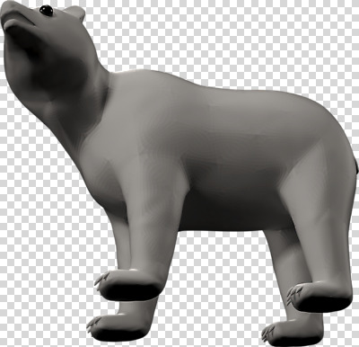 편집이미지 한마리 곰 사람없음 3D소스 3D 디지털합성 PNG 동물 1 포유류 파일형식