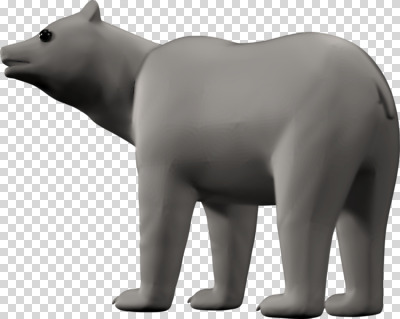 편집이미지 한마리 곰 사람없음 3D소스 3D 디지털합성 PNG 동물 1 포유류 파일형식
