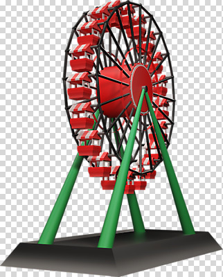 편집이미지 사람없음 한개 3D소스 3D 놀이기구 디지털합성 대관람차 PNG 1 파일형식