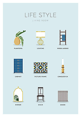 아이콘 화분 액자 의자 초 사다리 조명 사람없음 세트 거울 블라인드 커튼 캐비닛 그림 2D아이콘 AI파일 가구 도구 사물함 파일형식 벡터