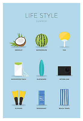 아이콘 수박 사람없음 세트 서핑보드 부채 오리발 코코넛 비치타올 데오드란트 캠 방수팩 액션캠 2D아이콘 AI파일 과일 수건 카메라 보드_스포츠 방수 파일형식 벡터