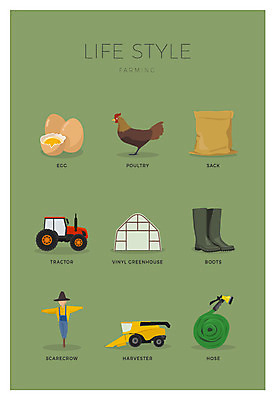 아이콘 장화 사람없음 세트 계란 닭 먹이 허수아비 호스 트랙터 비닐하우스 2D아이콘 AI파일 신발 농업 조류 알 농기계 특수차량 파일형식 벡터