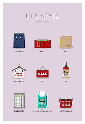 아이콘 사람없음 세트 상자 종이봉투 꼬리표 세일 계산기 지갑 쇼핑바구니 신상품 카드단말기 2D아이콘 AI파일 문구용품 봉투 라벨 장비 상품 단말기 파일형식 벡터