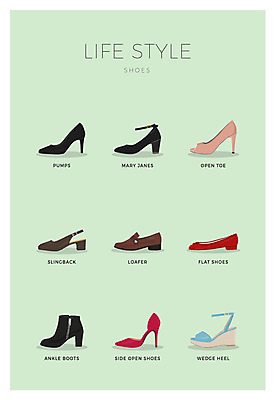 아이콘 구두 사람없음 세트 하이힐 웨지힐 단화 로퍼 앵클부츠 2D아이콘 AI파일 신발 부츠 여성화 파일형식 벡터