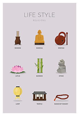 아이콘 초 연꽃 사람없음 세트 돌_바위 대나무 부처 연등 향초 목탁 목주 2D아이콘 AI파일 나무 꽃 불교 등불 불교용품 파일형식 벡터