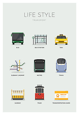 아이콘 버스 사람없음 세트 기차 전철 버스정류장 택시 교통카드 지하철노선도 트램 2D아이콘 AI파일 육상교통 교통수단 승용차 자동차 대중교통 신용카드 역 노선도 파일형식 벡터