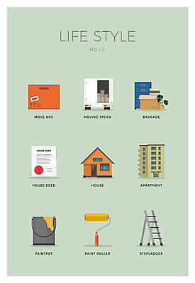 아이콘 사다리 아파트 주택 사람없음 세트 페인트 트럭 문서 이삿짐 페인트롤러 분양 2D아이콘 AI파일 자동차 부동산 건물 도구 이사 파일형식 벡터