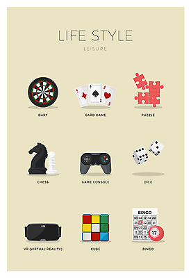 아이콘 사람없음 세트 트럼프 퍼즐 체스 게임기 다트 큐브 주사위 빙고 가상현실 오큘러스 VR기기 2D아이콘 AI파일 놀이 놀이용품 기계 게임 파일형식 벡터