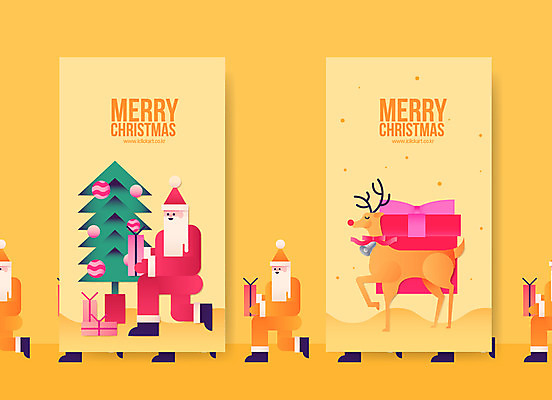 전신 기념일 남자 크리스마스 일러스트 여러명 성인 선물상자 크리스마스트리 산타클로스 루돌프 목업 국내일러스트 AI파일 다수 사슴 선물 사람 이벤트 상자 파일형식 벡터