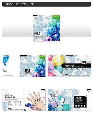 템플릿 손 ZIP 한손 한명 팜플렛 신체부위 컬러풀 화장품 네일아트 매니큐어 인디자인 INDD 이미지템플릿 1 컬러 사람 뷰티 파일형식