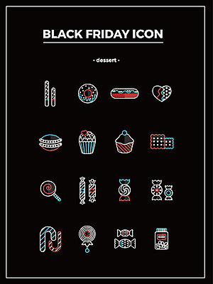 아이콘 디저트 사탕 사람없음 세일 쿠키 과자 도넛 머핀 빼빼로 마카롱 블랙프라이데이 2D아이콘 AI파일 음식 빵 데이이벤트 막대과자 파일형식 벡터