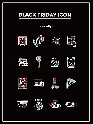 아이콘 열쇠 자물쇠 사람없음 금융 쇼핑 컴퓨터 세일 암호 USB 문서 보안 금고 감시카메라 지문인식 블랙프라이데이 2D아이콘 AI파일 데이이벤트 안전 경제 전자제품 카메라 생체인식기술 파일형식 벡터