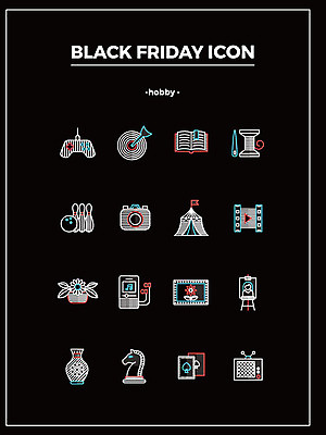 아이콘 취미 사람없음 독서 세일 텔레비전 음악감상 게임 트럼프 체스 볼링 서커스 바느질 게임기 다트 전시회 영화 원예 블랙프라이데이 2D아이콘 AI파일 데이이벤트 놀이 문화예술 전자제품 구기 놀이용품 전시 감상 파일형식 벡터