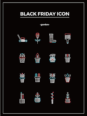 식물 아이콘 화분 선인장 장화 사람없음 장미 세일 페인트 잔디깎이 블랙프라이데이 2D아이콘 AI파일 꽃 신발 데이이벤트 기계 파일형식 벡터