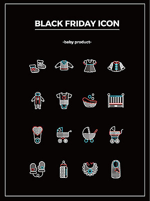 아이콘 장갑 양말 사람없음 세일 젖병 유모차 유아복 턱받이 옷핀 아기양말 아기욕조 아기침대 포대기 블랙프라이데이 2D아이콘 AI파일 잡화 옷 데이이벤트 욕조 아기용품 침대 파일형식 벡터