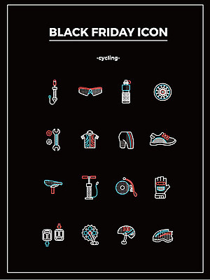 아이콘 장갑 고글 사람없음 세일 자전거 공구 바퀴 헬멧 물통 사이클링 펌프 페달 블랙프라이데이 2D아이콘 AI파일 잡화 데이이벤트 바이크 도구 보호장비 육상스포츠 파일형식 벡터