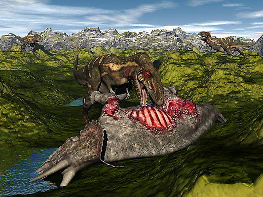 JPG 해외이미지 세마리 사람없음 그래픽 초록색 3D 배고픔 공룡 해외202004 해외포토 포토 컬러 파충류 3 디지털합성 파일형식 이미지허브