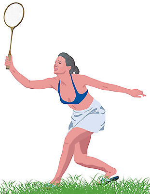 포토 JPG 해외이미지 1 여자 스포츠 장난 놀이 휴식 사람 성인 사람없음 야외 운동 라켓 배드민턴라켓 배드민턴 해외202004 해외포토 스포츠용품 컨셉 건강 구기 파일형식 이미지허브