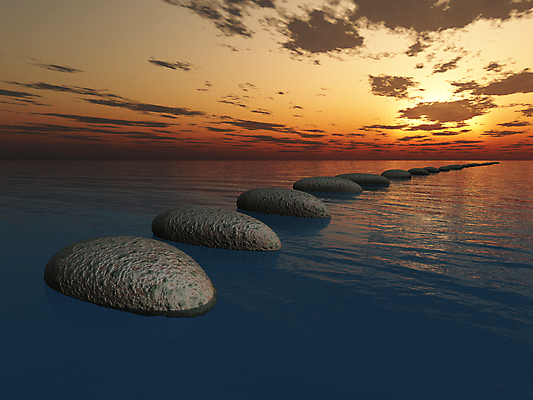 포토 JPG 해외이미지 바다 하늘 사람없음 태양 일몰 조약돌 줄서기 해외202004 해외포토 자연요소 모션 노을 돌_바위 파일형식 이미지허브