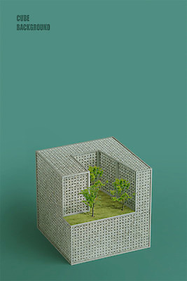 도형 PSD 나무 편집이미지 건축물 백그라운드 사람없음 3D소스 3D 사각형 큐브 입체 디지털합성 정사각형 입체도형 편집3D 식물 건축 파일형식