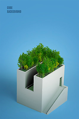 도형 PSD 나무 편집이미지 건축물 백그라운드 사람없음 3D소스 3D 계단 사각형 큐브 입체 디지털합성 정사각형 입체도형 편집3D 식물 건축 파일형식