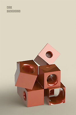 도형 PSD 편집이미지 백그라운드 사람없음 3D소스 3D 사각형 원형 구멍 큐브 입체 디지털합성 정사각형 입체도형 편집3D 파일형식