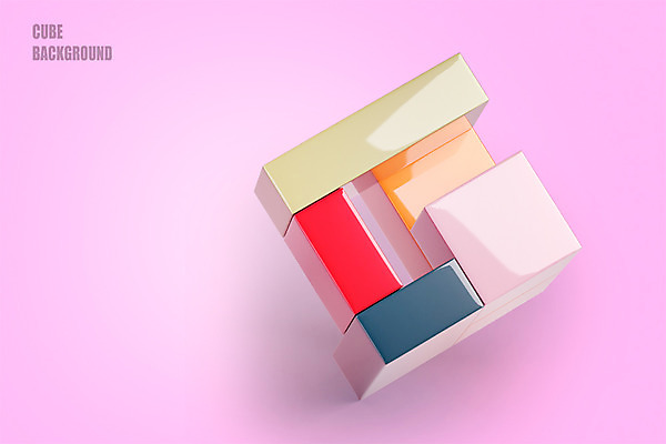 도형 PSD 편집이미지 백그라운드 사람없음 3D소스 3D 사각형 블록 큐브 입체 디지털합성 정사각형 입체도형 편집3D 파일형식