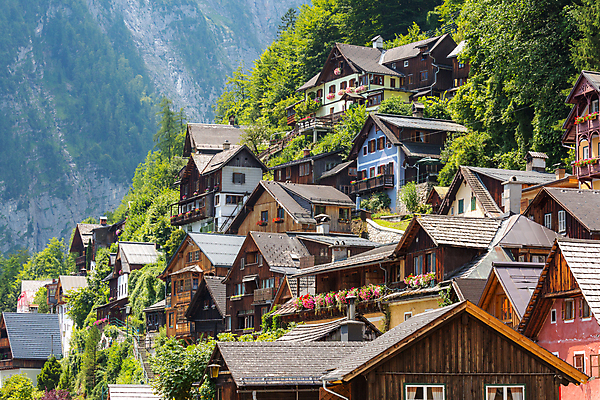 포토 JPG 해외이미지 주간 주택 풍경 사람없음 야외 마을 오스트리아 할슈타트 해외202004 해외포토 자연요소 유럽 호수 건물 파일형식 이미지허브