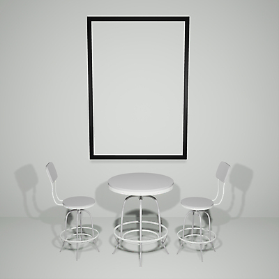 포토 JPG 해외이미지 템플릿 포스터 벽 액자 의자 프레임 실내 액자틀 사람없음 내부 3D 방 목업 해외202004 해외포토 가구 틀 디지털합성 파일형식 이미지허브