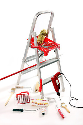 포토 JPG 해외이미지 직업 벽 사다리 노동자 주택 직장 창조 미술 사람없음 장식 페인트 흰색 공구 붓 업무 수리 무역 롤러 페인트붓 화가 단계 고립 업그레이드 해외202004 해외포토 산업 컬러 회사 문화예술 건물 도구 작업 파일형식 이미지허브