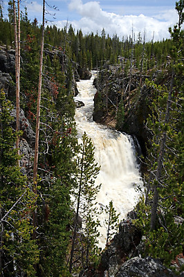 포토 JPG 해외이미지 자연 국립공원 풍경 사람없음 야외 초록색 물 파란색 강 미국 폭포 흐름 개울 황무지 급류 숲 와이오밍 해외202004 해외포토 자연요소 공원 컬러 컨셉 북아메리카 생태계 파일형식 이미지허브