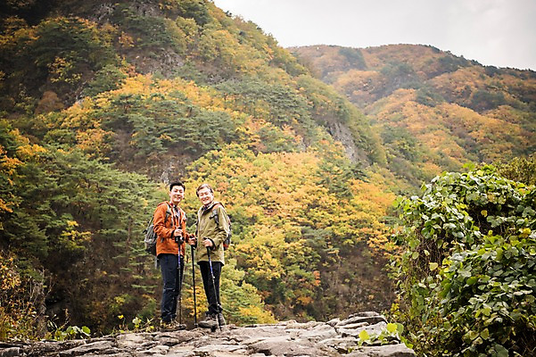 포토 JPG 주간 전신 나무 노년 남자 아들 여행 단풍 가족 산 서기 미소 성인 야외 두명 옆모습 아웃포커스 30대 등산 한국인 가을 아빠 60대 등산복 산행 안동 부자지간 성인남자만 청량산 국내포토 자연요소 식물 옷 계절 뷰포인트 잎 관계 모션 촬영기법 표정 사람 동양인 장년 트래킹 경상북도 남자만 성인만 파일형식
